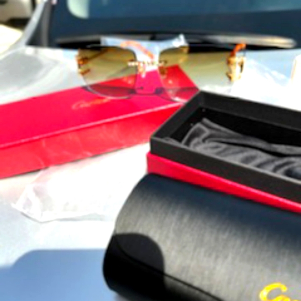 Cartier rimless sunglasses